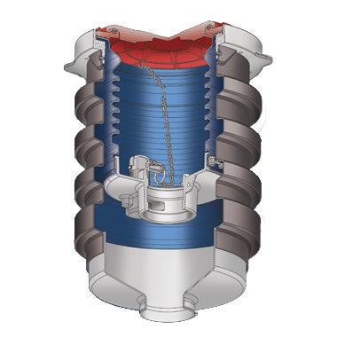 CONTENEDOR DE DERRAME PARED SIMPLE (REMPLAZABLE)
