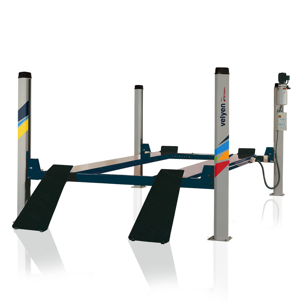 ELEVADOR DE 4 COLUMNAS DE ALTO TONELAJE (SOLO A PEDIDO)