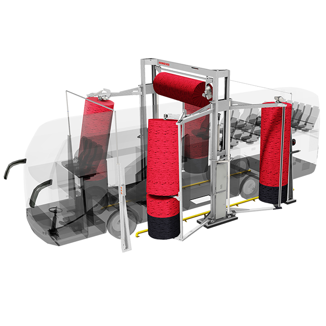 MAQUINA DE LAVADO BUSES Y MINI BUSES AL PASO