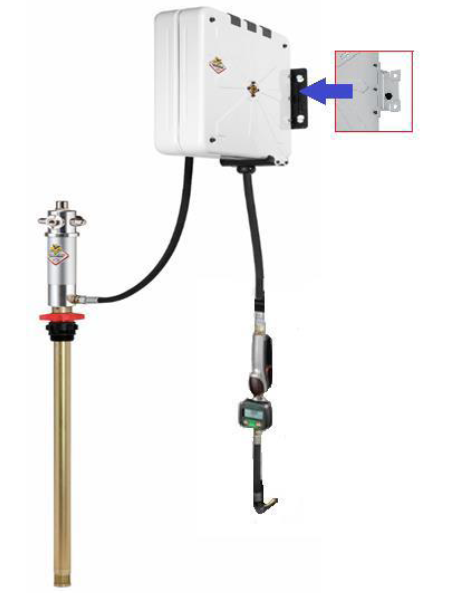 BATERIA DE LUBRICACIÓN ACEITE BOMBA 3:1 14LPM PISTOLA CON MEDIDOR