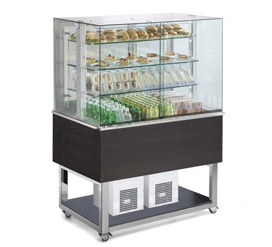 VITRINA EXPOSITORA DE ALIMENTOS AFINOX – 4 BANDEJAS 1.2