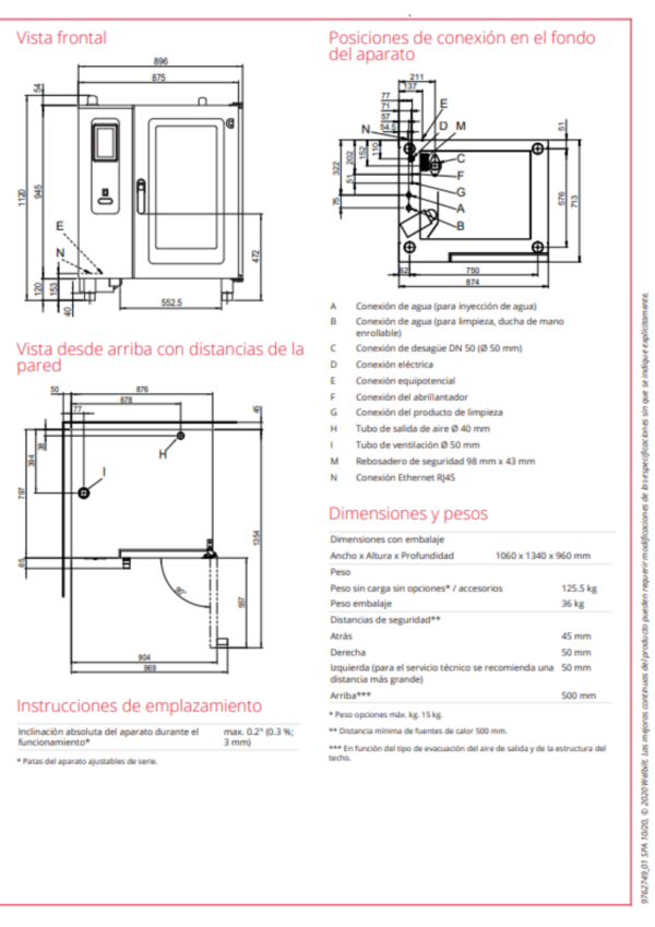 HORNO MIXTO CONVOTHERM MAXX 10 GN1/1 EASY TOUCH